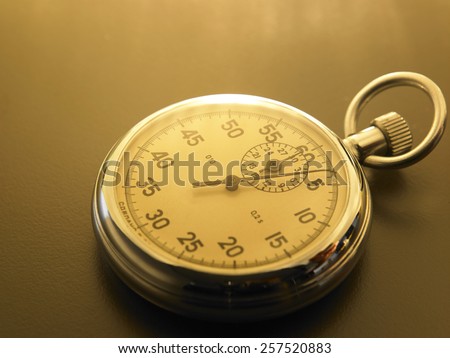 close of the stop watch
