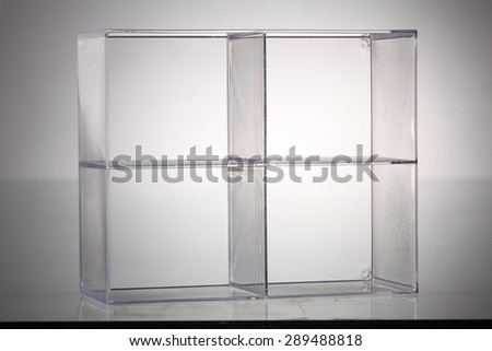 small glass ofr plastic display box for mini toy