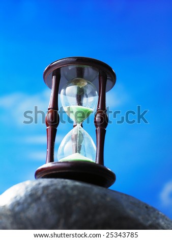 hour glass. stock photo : hour glass on
