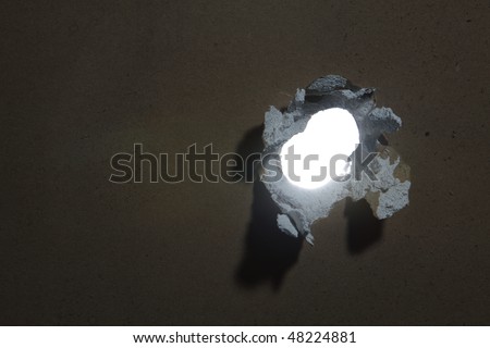 hole on the plaster board