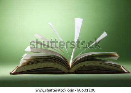 stock image of the open book