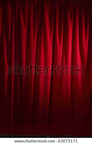 Red theater curtain for Stage show presentation concept