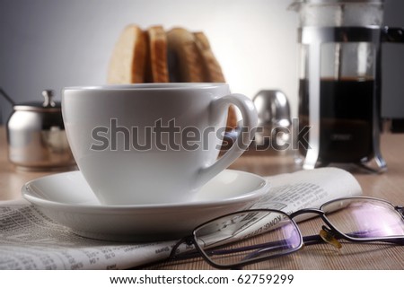 stock image of the coffee press
