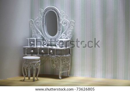 miniature of the dressing table in a room