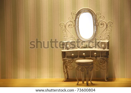 miniature of the dressing table in a room