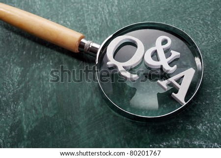 stock image of the question and answer concept
