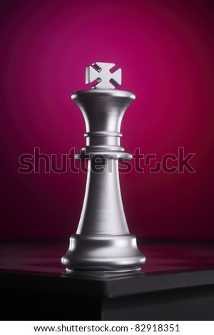 stock image of  the  king standing alone