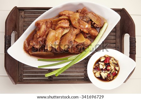 red wine ginger chicken traditional food for chinese woman confinement month