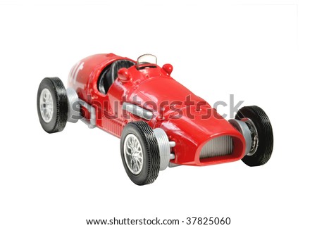 stock photo old fashioned toy racing car