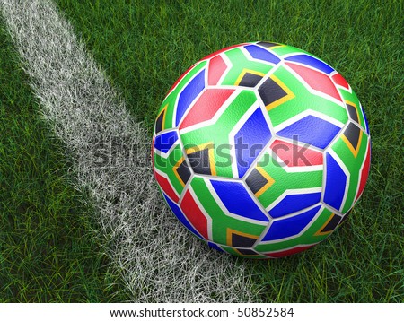 stock photo : soccer ball world cup South Africa 2010