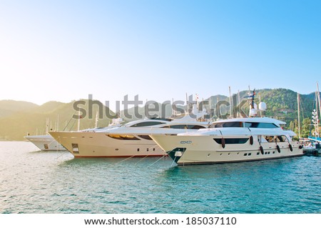 Marine parking of boats and yachts in Turkey