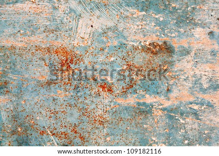 Abstract background with colorful paint on metal