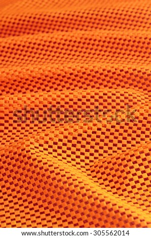 Abstract Orange waves background with dots pattern