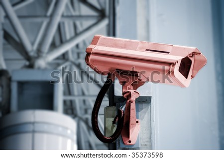 It is a security camera in the public place.