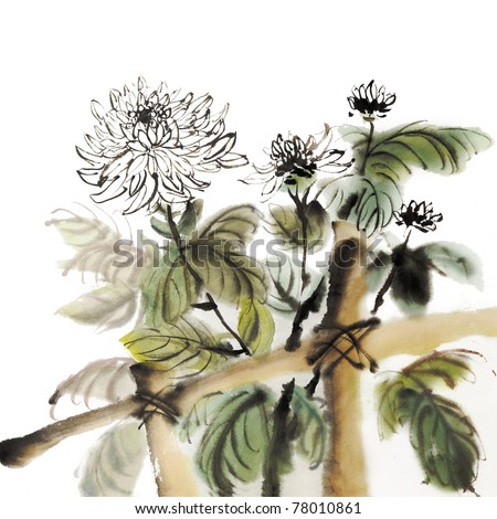 Chinese Chrysanthemum Painting