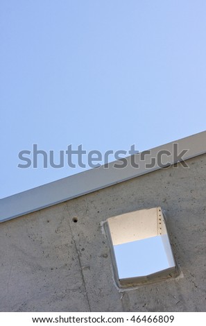 concrete wall detail. details, concrete wall and