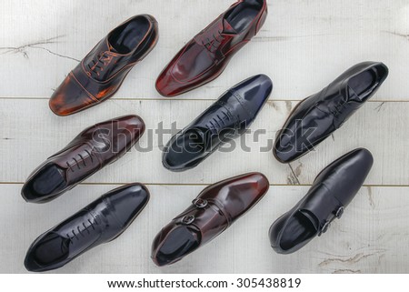 Leather men\'s shoes