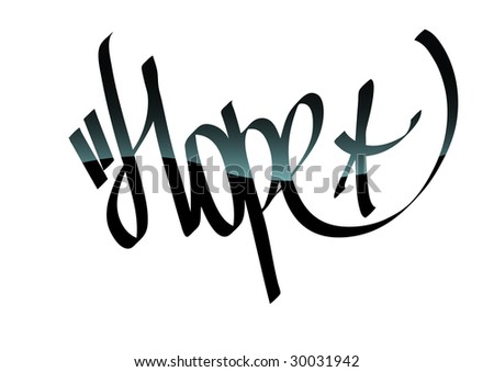 Grafiti Tags on Hope Graffiti Tag Stock Photo 30031942   Shutterstock