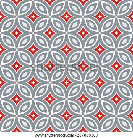 abstract vintage geometric wallpaper pattern seamless background. Vector illustration