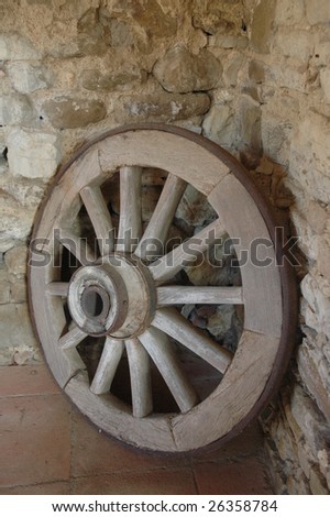 ancient cart wheel