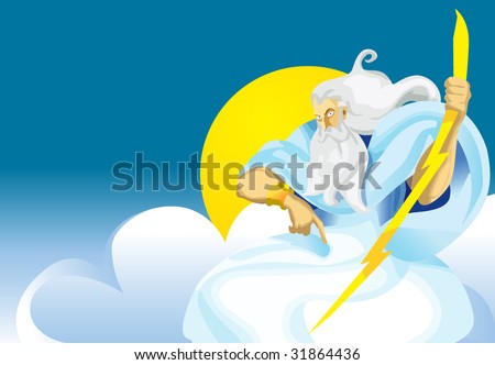 Clip Art Zeus. stock vector : Zeus, god