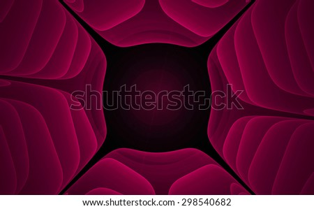 Pink abstract fractal in the form of web. Fractal art background for creative design. Decoration for wallpaper desktop, poster, cover booklet. Pink texture