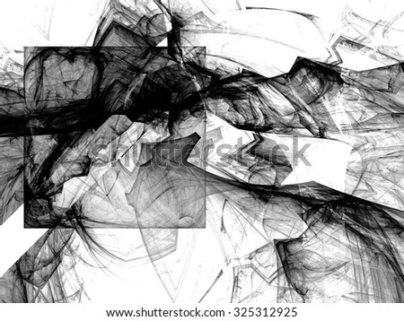 Black and white fractal.Fractal spiral. Fractal art background for creative design. Decoration for wallpaper desktop, poster, cover booklet. Abstract texture. Psychedelic. Print for clothes, t-shirt.