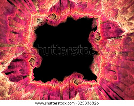 Fractal flower. Fractal art background for creative design. Decoration for wallpaper desktop, poster, cover booklet. Abstract texture. Psychedelic. Print for clothes, t-shirt.