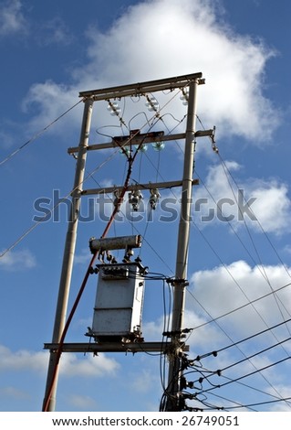 Picture of a step down transfer in the electricity distribution system.