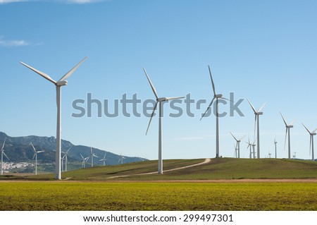 Wind Turbines in Andalusia, Spain