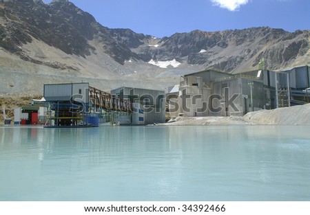manufacturing plant in the mountain mining processes