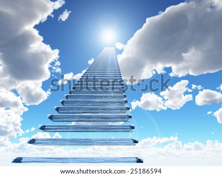 stock photo : staircase to heaven