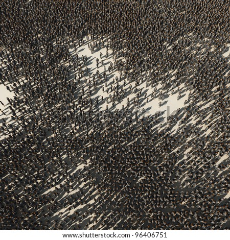 grey crowd pattern