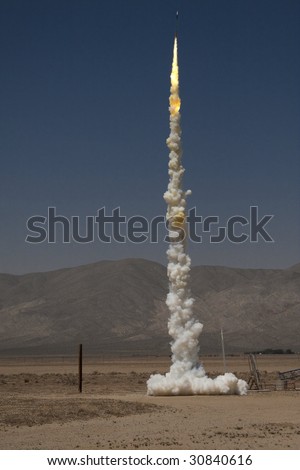 Launch of a Zinc Sulfur Rocket