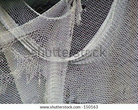 clipart fishing net. Draped Fishing Nets