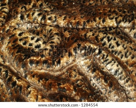 Leopard fur blanket