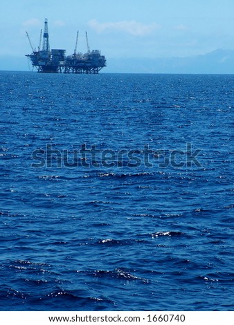 Oil Platform off California Coast