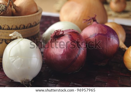 beautiful bulb onions