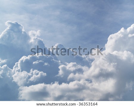 white clouds in the sky