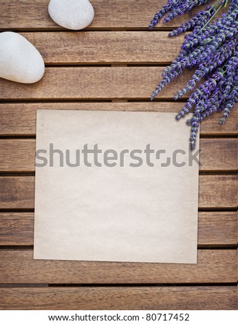 plain paper on wooden table, top view