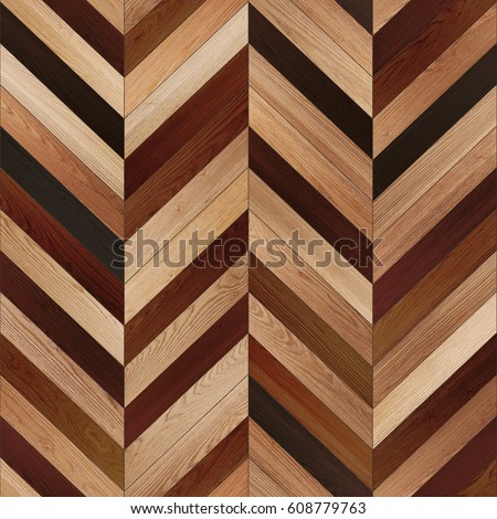 Seamless wood parquet texture (chevron various)