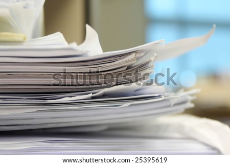 A pile of papers