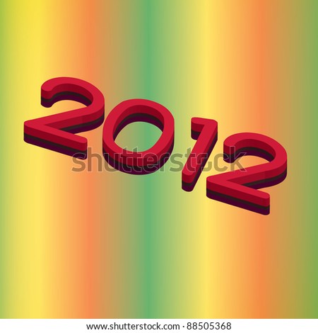 New year text effect