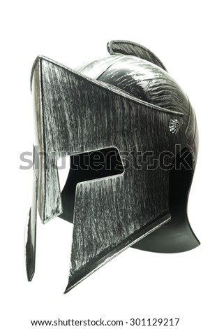 Spartan helmet isolated on white background