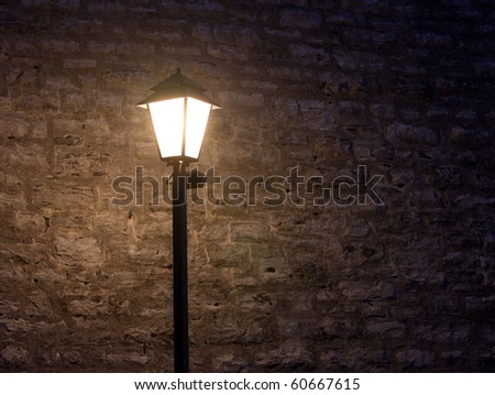 old fashioned street light