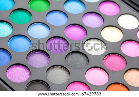 Professional multicolor make up set