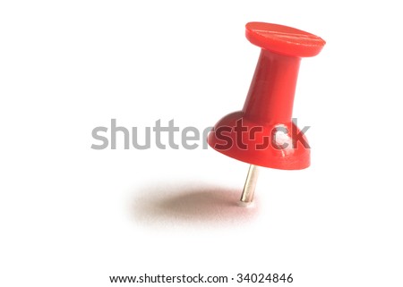 red drawing pin