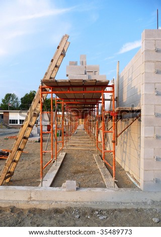 Construction Site Scaffolding