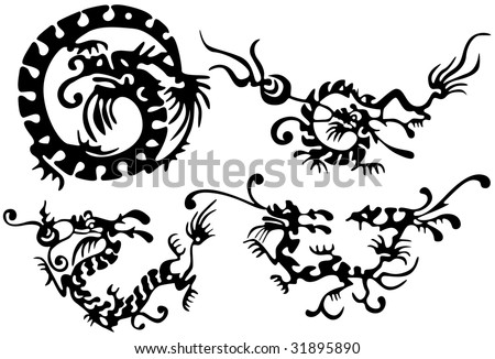 Stock Photo Tattoo Of Dragons Ancient China Look More In My 450x326px