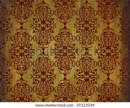 stock photo : old wallpaper wallpaper old. stock photo : old wallpaper